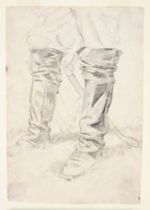 Estudo das Botas do Oficial de Cavalaria de Winslow Homer