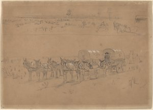 Supply Train, 1864. de Winslow Homer