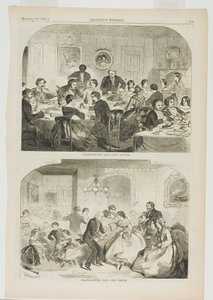 Dia de Ação de Graças - O Jantar e Dia de Ação de Graças - O Baile de Winslow Homer