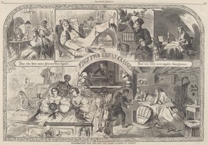 Dia de Ação de Graças, 1860 - As Duas Grandes Classes da Sociedade, publicado em 1860. de Winslow Homer