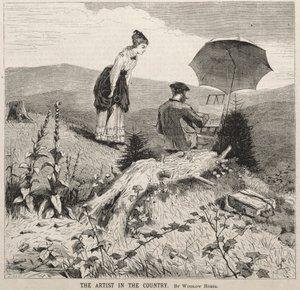 O artista no país, 1869. de Winslow Homer