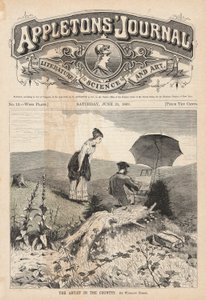O Artista no País, ilustração de capa para Appleton de Winslow Homer