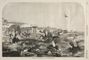 Os banhos em Newport, 1858. de Winslow Homer