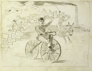 O Mensageiro da Bicicleta, de Winslow Homer