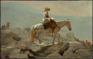 O caminho de bridle, White Mountains de Winslow Homer