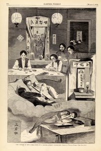 Os chineses em Nova Iorque - Cena num clube de Baxter Street, de Harper
