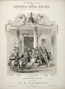 A polca da campainha do jantar - Capa da partitura de Winslow Homer