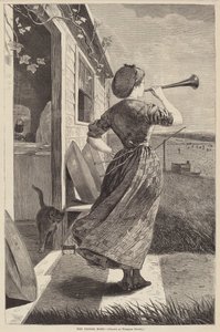 The Dinner Horn, 1870. de Winslow Homer