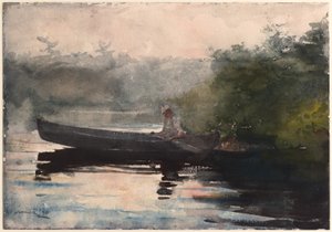 O fim do dia, Adirondacks de Winslow Homer