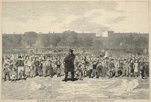 O 4 de julho em Tompkins Square, Nova Iorque - "Os Sogers estão a chegar!", de Harper