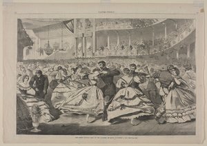 O Grande Baile Russo na Academia de Música, 5 de novembro de 1863 de Winslow Homer