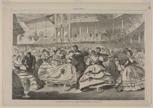 A Grande Bola Russa na Academia de Música, 5 de novembro de 1863, 1863. de Winslow Homer