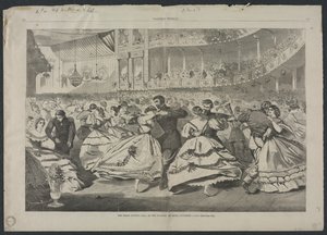 A Grande Bola Russa na Academia de Música, 5 de novembro de 1863, 1863. de Winslow Homer