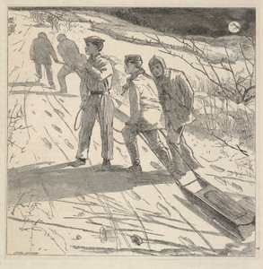 The Midnight Coast, de The Riverside Magazine for Young People, janeiro de 1867 de Winslow Homer