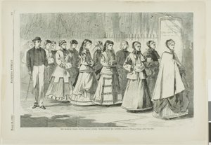 O Passeio Matinal-Escola de Jovens Damas a passear na Avenida de Winslow Homer