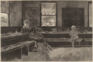 O Recesso do Meio-dia, publicado em 1873. de Winslow Homer