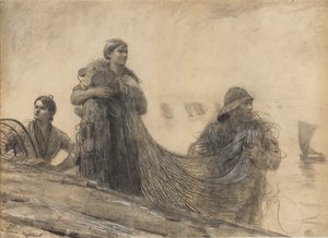 A rede do salmão de Winslow Homer