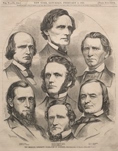 A Delegação Seceding Mississippi no Congresso, 1861. de Winslow Homer