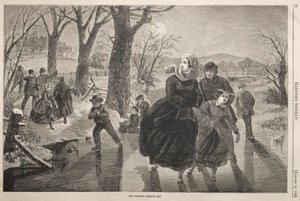 A época de patinagem - 1862 de Winslow Homer