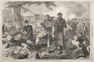 O cirurgião a trabalhar na retaguarda durante um combate de Winslow Homer