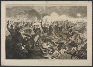 A Guerra pela União, 1862 — Uma investida da cavalaria de Winslow Homer