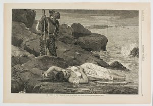 O naufrágio do "Atlantic" - Lançado ao mar de Winslow Homer