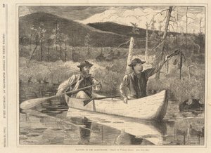 Armadilha nos Adirondacks, de Todos os Sábados, 24 de Dezembro de 1870 de Winslow Homer