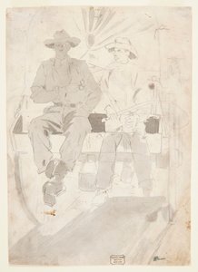 Dois homens em uma carroça do exército de Winslow Homer