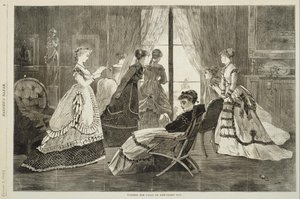 À espera de chamadas no Dia de Ano Novo de Winslow Homer