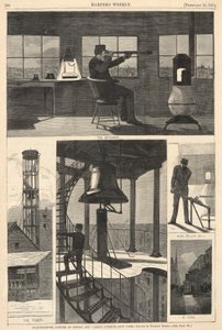 Watch-Tower, esquina das ruas Spring e Varick, Nova York, de Harper de Winslow Homer