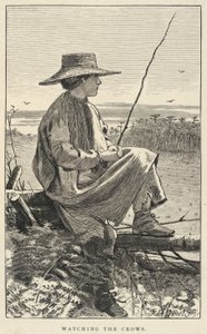 Watching The Crows, de Our Young Folks, junho de 1868 de Winslow Homer