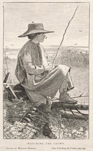 Observando os Corvos, 1868. de Winslow Homer