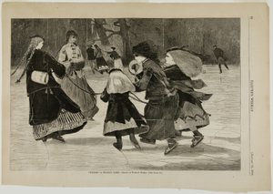 "inverno" - Cena de Patinagem de Winslow Homer