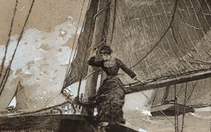 Garota do Iatismo, 1880 de Winslow Homer