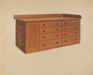 Mesa do alfaiate, 1937.