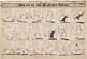 Sonho do Rarebit Fiend: Automóvel Bucking de Winsor McCay