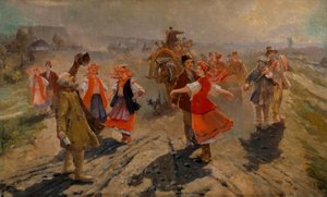 Trem de Natal perto de Orel de Wladimir Jegorowitsch Makowski