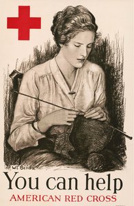 Você pode ajudar - Cruz Vermelha Americana , 1918. de Wladyslaw Theodor Benda