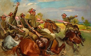 Carregamento de Cavalaria Polaca (óleo sobre tela)