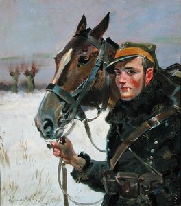 Soldado com um Cavalo