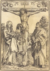 Cristo na Cruz com Maria e João de Wolf Traut