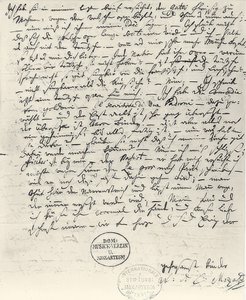 Carta de autógrafos de Wolfgang Amadeus Mozart de Wolfgang Amadeus Mozart