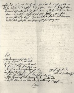 Carta de autógrafos de Wolfgang Amadeus Mozart de Wolfgang Amadeus Mozart