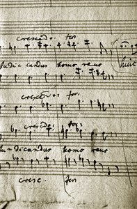 Partitura de trabalho do Requiem de Wolfgang Amadeus Mozart (partitura) de Wolfgang Amadeus Mozart