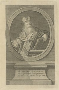 Retrato do Poeta Theofan Prokopovich 1681-1736, ca 1760. de Wolfgang Christoph Mayr