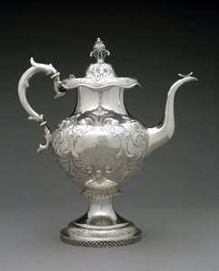 Bule, c. 1845-1872 (prata) de Wood and Hughes (attr.to)