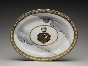 Placa de Worcester Porcelain Manufactory