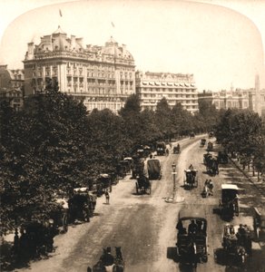 Hotéis Cecil e Savoy, Londres, 1896. de Works and Sun Sculpture Studios