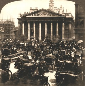 Royal Exchange, Londres, 1896. de Works and Sun Sculpture Studios