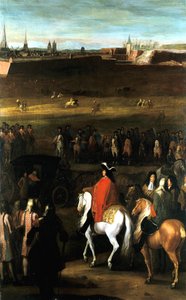 As Grandes Batalhas de Luís XIV: Redução da Cidadela de Cambrai, 1677. de Workshop of Adam Frans van der Meulen